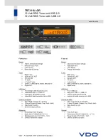 VDO TR 7311U-OR - Datasheet preview