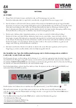 Preview for 4 page of VEAB Heat Tech EA Series Manual