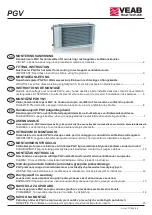 Preview for 1 page of VEAB PGV Fitting Instruction