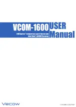 Предварительный просмотр 1 страницы Vecow VCOM-1600 User Manual