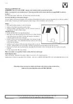 Предварительный просмотр 8 страницы Vectaire WHHR Midi Installation, Operating And Maintenance Instructions For The Installer And The User