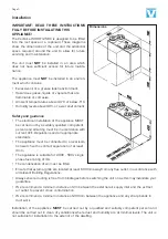 Предварительный просмотр 5 страницы Vectaire WHHR125DC Installation, Operating And Maintenance Instructions