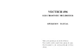 VECTECH 496 Operation Manual preview