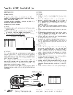 Предварительный просмотр 10 страницы Vector 4003 Installation, Operation And Maintenance Manual