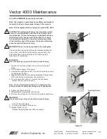 Предварительный просмотр 21 страницы Vector 4003 Installation, Operation And Maintenance Manual