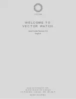 Предварительный просмотр 1 страницы Vector luna User Manual