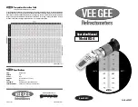 VEE GEE BX-4 Operation Manual предпросмотр