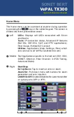 Preview for 3 page of VeEX VePAL TX300 Quick Reference Manual