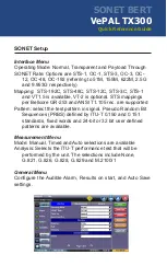 Preview for 5 page of VeEX VePAL TX300 Quick Reference Manual