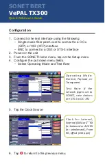 Preview for 6 page of VeEX VePAL TX300 Quick Reference Manual