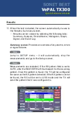 Preview for 9 page of VeEX VePAL TX300 Quick Reference Manual