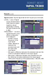 Preview for 11 page of VeEX VePAL TX300 Quick Reference Manual