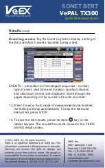 Preview for 12 page of VeEX VePAL TX300 Quick Reference Manual