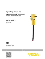 Предварительный просмотр 1 страницы Vega FIBERTRAC 31 Operating Instructions Manual