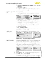 Preview for 34 page of Vega VEGABAR 81 Operating Instructions Manual