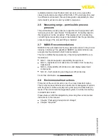 Preview for 6 page of Vega VEGABAR 83 Operating Instructions Manual