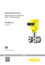 Vega VEGADIF 85 Operating Instructions Manual preview