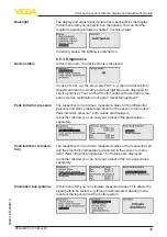 Preview for 49 page of Vega VEGADIF 85 Operating Instructions Manual