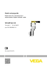 Preview for 1 page of Vega VEGAPULS 6X Quick Setup Manual