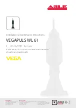 Vega VEGAPULS WL 61 Installation & Maintenance Instructions Manual preview