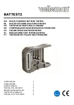 Velleman BATTEST2 User Manual предпросмотр