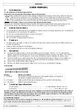 Preview for 2 page of Velleman BATTEST2 User Manual