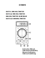 Velleman DVM810 Instruction Manual preview