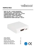Velleman HDMI2VGA User Manual preview