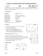 Velleman PIR1200C Manual предпросмотр