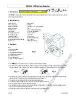 Предварительный просмотр 1 страницы Velleman PIR500 Manual