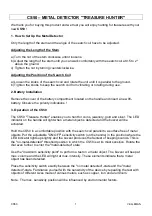 Velleman TREASURE HUNTER CS50 Manual предпросмотр