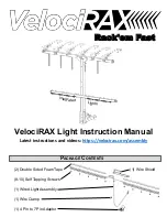 VelociRAX Light Bar Instruction Manual preview