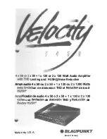 Velocity V450 User Manual предпросмотр