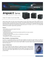 Velodyne IMPACT IMPACT-10 Datasheet preview