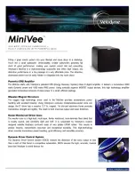 Preview for 1 page of Velodyne MiniVee Datasheet