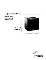 Velodyne OPTIMUM-8 - DATASHEET 2 User Manual preview