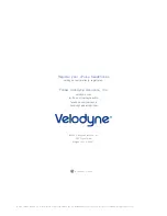 Preview for 8 page of Velodyne VPULSE User Manual And Warranty Information