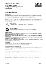 Velp Scientifica ECO 8 Operation Manual preview