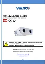 VENCO VHR Series Quick Start Manual preview