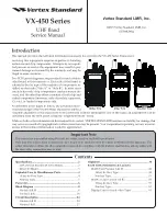 Предварительный просмотр 1 страницы Vertex Standard VX-450 series Service Manual