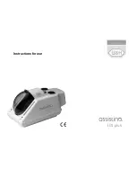 W & H assistina 301 plus Instructions For Use Manual preview