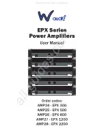 W Audio EPX Series User Manual preview