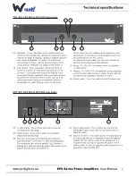 Preview for 5 page of W Audio EPX Series User Manual