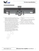 Preview for 6 page of W Audio EPX Series User Manual