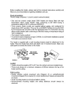 Preview for 3 page of W. Tombling HC1500 Instruction Manual