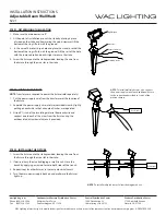 Предварительный просмотр 2 страницы WAC Lighting 5221 Installation Instructions