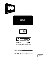 Wachs RS-2 Manual preview