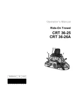 Preview for 1 page of Wacker Neuson CRT 36-25 Operator'S Manual