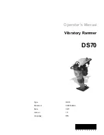 Wacker Neuson DS 70 Operator'S Manual preview