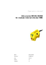 Wacker Neuson M1500 Operator'S Manual preview
